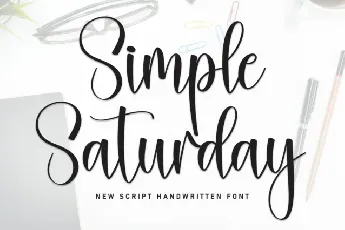 Simple Saturday Script font