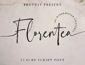 Florentea font