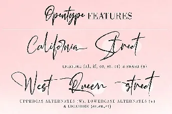 California Street Script font