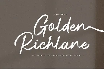 Golden Richlane font