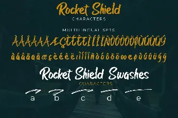 Rocket Shield font