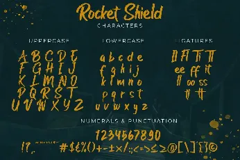 Rocket Shield font