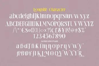 Longsile font