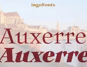 Auxerre Family font