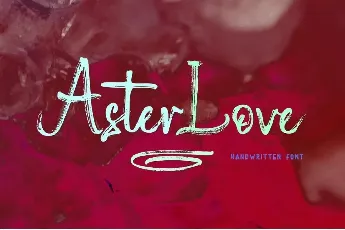 Aster Love font