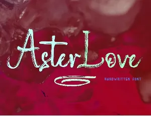 Aster Love font