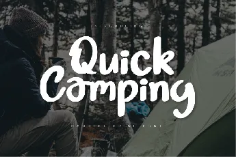 Quick Camping Script font