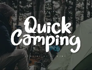 Quick Camping Script font