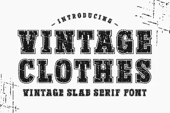 Vintage Clothes font