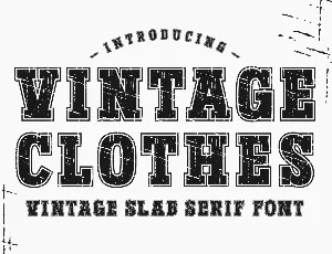 Vintage Clothes font