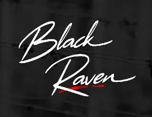 Black Raven font