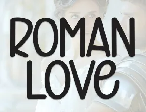 Roman Love Display font