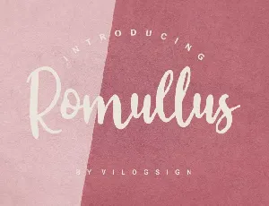 Romullus Playful Script font