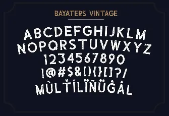 Bayaters font