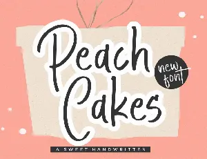 Peach Cakes font