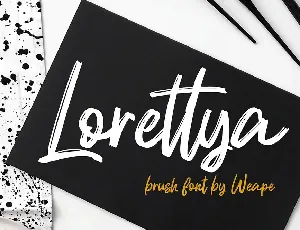 Lorettya font