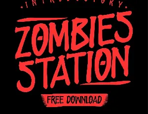 ZOMBIES STATION font