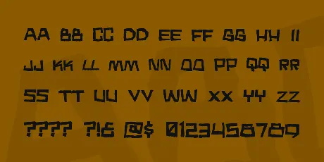 Noodle soup font