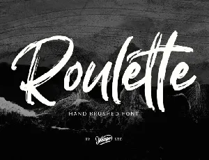 Roulette Brush font