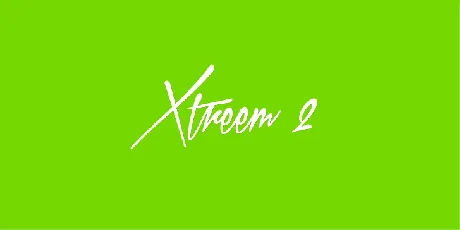 Xtreem 2 font