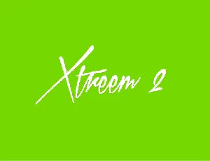 Xtreem 2 font