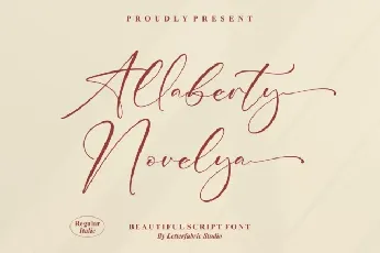 Allaberty Novelya font