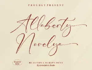 Allaberty Novelya font