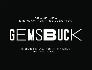 Gemsbuck font