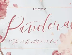 Pandora Calligraphy font