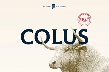 Colus Display font