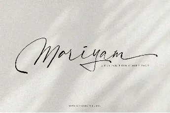 Mariyam font