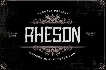 RHESON font