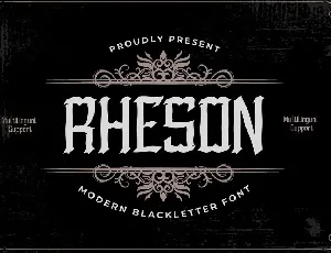 RHESON font