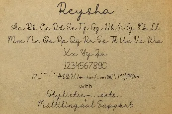 Reysha font