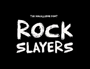 Rock Slayers font