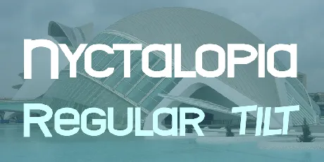 Nyctalopia font