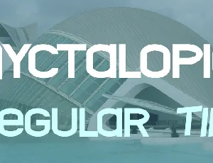 Nyctalopia font