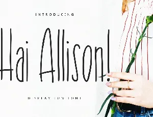 Hai Allison font