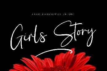 Girl Story Signature Script font