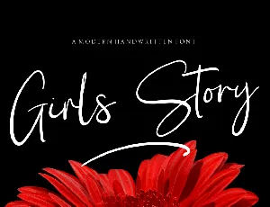 Girl Story Signature Script font