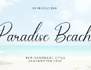Paradise Beach Script font