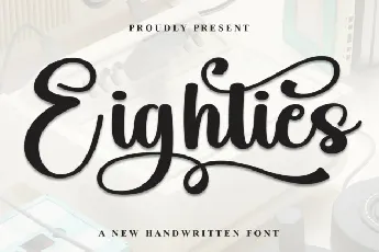 Eighties Script font