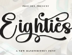 Eighties Script font