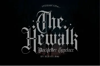 Hewalk font