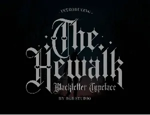 Hewalk font