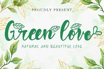 Green Love font