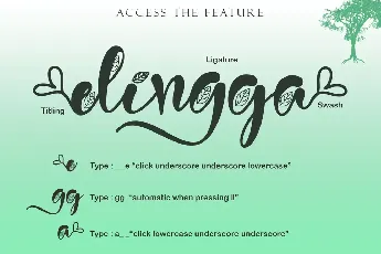 Green Love font