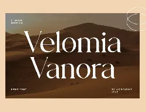 VelomiaVanora font