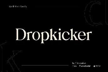 Dropkicker font