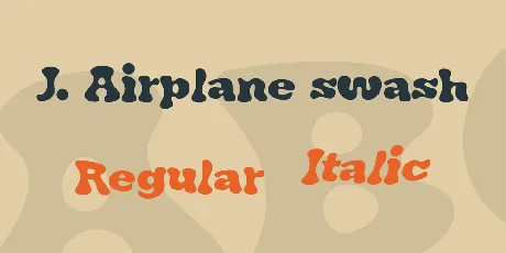 J. Airplane swash font